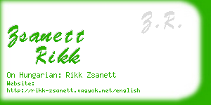 zsanett rikk business card